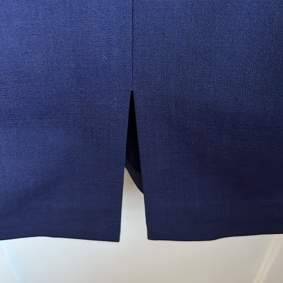 MM Lafleur Masha Wool Sheath Dress in Navy - Picture 11 of 11